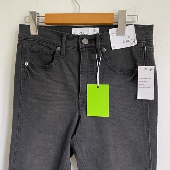 Nwt 🆕 Sam Edelman Women Linnie Kick Flare High Rise Waist Jeans • Black • US 25 - Picture 2 of 8